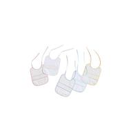 Interbaby 00043 - Pack de 12 baberos de punto de cruz 25x30, unisex