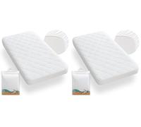 Interbaby 00801 - Protector Cuna Acolchado, Unisex (Paquete de 2)