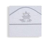 Interbaby 01188-18 - Capa de baño UNICORNIO blanco y gris, unisex
