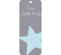 Interbaby 0C043-01 - Colchoneta Universal Cute Little Baby Azul para Sillas de Paseo, unisex