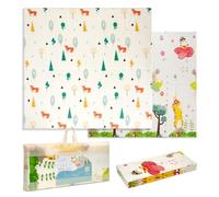 Interbaby - Alfombra de Juegos Bebes | Alfombra Bebe Acolchada Plegable, Reversible, Impermeable y Antideslizante | Cómoda, Fácil Lavado, Espuma XPE | 180x200x1 cm | Modelo Selva