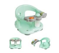 Interbaby Asiento Bañera Bebé Antideslizante con Ventosas | Asiento Baño Bebé Seguro y Ergonómico | Silla Bañera y Ducha Bebé 6-24 Meses | Sillón de Baño Infantil Cómodo y Estable (Verde)