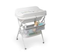 Interbaby |Bañera Bebe Plegable con Cambiador y Hamaca extraíble| Bañera Plegable Bebé con Taza para Enjuague, Antideslizante, Tapón hermético | portatil, Fácil de Guardar, Cómoda,modelo Estrellas