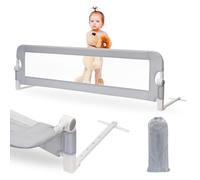 Interbaby |Barrera de Cama Plegable 150 cm | Seguridad y Tranquilidad para Niños | Barandilla con Malla Transpirable y Montaje Sencillo | Protección Anticaídas para Camas Infantiles y Juveniles