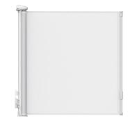 Interbaby_ Barrera de seguridad retráctil Blanca para bebés en puertas y escaleras, tanto para uso en interiores como exteriores