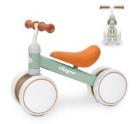 Interbaby | Bicicleta de Equilibrio sin Pedales |Correpasillos Seguro para Bebés de 12 a 36 Meses | El Regalo de Primer Cumpleaños Ideal y Divertido | Color Verde