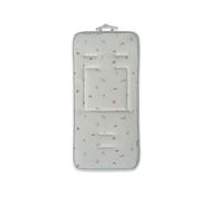 Interbaby - Colchoneta para Silla de Paseo Universal Reversible, Estampado Granja Koala Verde y Reverso Liso, Cojín de Verano para Cochecito y Asiento de Carro