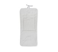 Interbaby - Colchoneta para Silla de Paseo Universal Reversible línea Don Algodón, Vichy o Nido de Abjea Petróleo, Cojín de Verano para Cochecito y Asiento de Carro