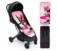 Interbaby Colchoneta Silla Paseo Universal para Verano | Transpirable y Cómoda | Funda Carro Bebe 100% Algodón, 84x34cm, Protectores para Arnés | Funda Silla Paseo Sport Minnie