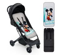 Interbaby Colchoneta Silla Paseo Universal para Verano | Transpirable y Cómoda | Funda Carro Bebe 100% Algodón, 84x34cm, Protectores para Arnés | Funda Silla Paseo Sport Mickey