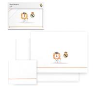 Interbaby - Juego de sábanas para Cuna Real Madrid - Juego de Sábanas 3 con León y Escudo Bordado - 100% Algodón Suave, Transpirable e Hipoalergénico - Producto Oficial para Bebés Recién Nacidos