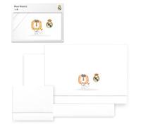 Interbaby - Juego de sábanas para Cuna Real Madrid - Juego de Sábanas 3 con León y Escudo Bordado - 100% Algodón Suave, Transpirable e Hipoalergénico - Producto Oficial para Bebés Recién Nacidos