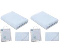 Interbaby - Manta Bebé Recien Nacido | Extrasuave de Porcorn, Cómoda, Cálida | Manta Meses Bebé 80x110cm, Unisex, para Cunas, Carritos (Paquete de 2)