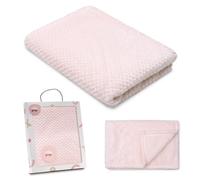 Interbaby - Manta Bebé Recien Nacido | Extrasuave de Porcorn, Cómoda, Cálida | Manta Meses Bebé 80x110cm, Unisex, Para Cunas, Carritos