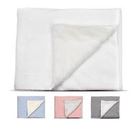 Interbaby - Manta Bebe Recien Nacido | Mantita Bebe 100% Poliéster, Terciopelo, Suave, Cómoda, Cálida | Manta Meses Bebe 80x110cm, Unisex, para Cunas, Carritos | Universo Beige