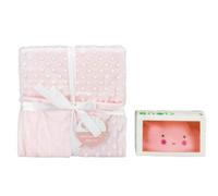 Interbaby - Manta burbuja rosa con lámpara nube, unisex
