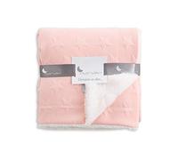 Interbaby Manta Con Bordado De Estrellas, Rosa