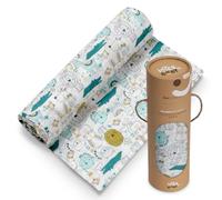 Interbaby Muselina Bambu Bebe 120x120cm | Gasas para Bebes Recien Nacidos, Lactancia, Toalla, Manta | Muselinas Bebe Cómoda, Suave, Transpirable | Diseño Gatito