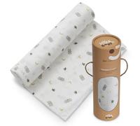 Interbaby Muselina Bambu Bebe 120x120cm | Gasas para Bebes Recien Nacidos, Lactancia, Toalla, Manta | Muselinas Bebe Cómoda, Suave, Transpirable | Diseño Koala Gris