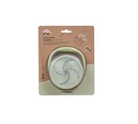 Interbaby - Porta Snacks Infantil Silicona | Fiambrera Infantil Antiderrame, Resistente, para Niños Pequeños | Taza Infantil Cómoda, Plegable, Ajustable, Sin BPA | Verde Oliva