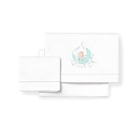 Interbaby Sábanas Minicuna 50 x 80 Bebé Algodón 100% (Bajera Encimera Funda Almohada) (New Sleeping Verde)