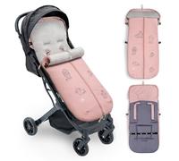 Interbaby Saco Silla Paseo Universal Saco Bebe Invierno Suave, Cálido, Afelpado | Saco Carro Bebe Invierno Desmontable, Doble Apertura, Lavado Fácil, Materiales Antialérgicos, Cactus Rosa