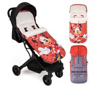 Interbaby Saco Silla Paseo Universal Saco Bebe Invierno Suave, Cálido, Afelpado | Saco Carro Bebe Invierno Desmontable, Doble Apertura, Lavado Fácil, Materiales Antialérgicos, Minnie Topos