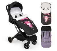 Interbaby Saco Silla Paseo Universal Saco Bebe Invierno Suave, Cálido, Afelpado | Saco Carro Bebe Invierno Desmontable, Doble Apertura, Lavado Fácil, Materiales Antialérgicos, Paracaidista Rosa