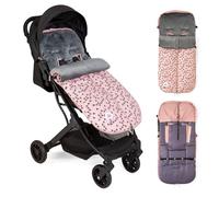 Interbaby Saco Silla Paseo Universal Saco Bebe Invierno Suave, Cálido, Afelpado | Saco Carro Bebe Invierno Desmontable, Doble Apertura, Lavado Fácil, Materiales Antialérgicos, Montan Rosa