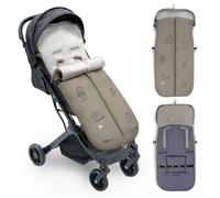 Interbaby Saco Silla Paseo Universal Saco Bebe Invierno Suave, Cálido, Afelpado | Saco Carro Bebe Invierno Desmontable, Doble Apertura, Lavado Fácil, Materiales Antialérgicos, Cactus Verde
