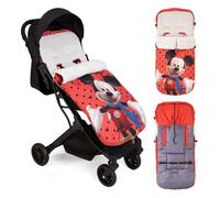 Interbaby Saco Silla Paseo Universal Saco Bebe Invierno Suave, Cálido, Afelpado | Saco Carro Bebe Invierno Desmontable, Doble Apertura, Lavado Fácil, Materiales Antialérgicos, Mickey Topos