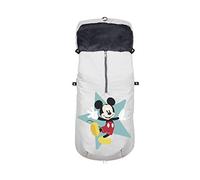 Interbaby Saco Silla Paseo Universal Saco Bebe Invierno Suave, Cálido, Afelpado | Saco Carro Bebe Invierno Desmontable, Doble Apertura, Lavado Fácil, Materiales Antialérgicos, Mickey Geo