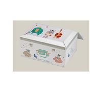 Interbaby Set Baúl y Funda Nórdica Jungla, Gris