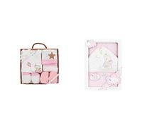Interbaby Set Regalo Bebé 5 Piezas, modelo Elefantito, rosa & 01227-02 - Capa de baño Elefante Rosa, Unisex