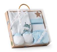 Interbaby Set Regalo Bebé 5 Piezas, modelo Paracaidista, Azul