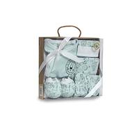 Interbaby Set Regalo Primera puesta bebé Animalitos, 5 piezas en verde
