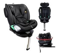Interbaby Silla Coche Bebé PAX i-Size ISOFIX 360° Grupo 0+1+2+3 (Negro) | Silla auto giratoria 360 reclinable 40-150 cm, reductor recién nacido, protección lateral SPS, pata de apoyo