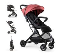 Silla de Paseo Interbaby | Carrito Bebe desde Nacimiento hasta 48 meses o 22 kg | Botón Plegado rápido, Amortiguadores, Capota XXL Intercambiable, Cochecito bebe Minimum Plus Space Roja
