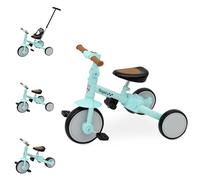 Triciclo Evolutivo de Bebé 5 en 1 Interbaby | Bicicleta Niños Desde 1 Año hasta 5 años | De Triciclo a Bicicleta con o sin Pedales | Adaptable y transformable | Verde