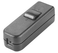 InterBaer 8006-004.01 - Interruptor de cable (1 apagado/encendido, 6 A, 1 unidad), color negro