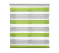 INTERBLIND Estor Enrollable Noche y Día Doble Capa, Tamaño 160x180 cm (Ancho por Alto), Medida Tela 157x175 cm, Color Gris-Pistacho