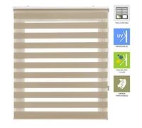 INTERBLIND | Estor Enrollable Noche y Día Elegante Tamaño 160x250 Ancho x Alto - Estor Instalación Fácil Tamaño Tela 157x245 - Estor Color Beige