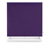 INTERBLIND | Estor Enrollable Opaco Liso Premium - Tamaño 100x230 cm Ancho por Alto - Medida Tela 97x225 cm - Térmico Violeta - Aislamiento Luz, Frío y Calor