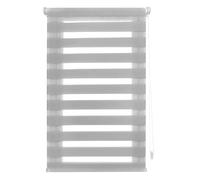 INTERBLIND | Estor Noche y Día Instalación SIN Herramientas - Estor EasyFix Tamaño 105x130 Ancho x Alto - Estor SIN Taladro Tamaño Tela 102x125 - Estor Noche y Día Gris