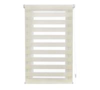 INTERBLIND | Estor Noche y Día Instalación SIN Herramientas - Estor EasyFix Tamaño 57x180 Ancho x Alto - Estor SIN Taladro Tamaño Tela 54x175 - Estor Noche y Día Crudo