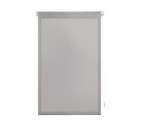 INTERBLIND | Estor Premium Enrollable EasyFix Translúcido Liso 37x180 cm (Ancho por Alto) - Estor Premium Montaje SIN Herramientas Medida Tela 34x175 cm - Estor Enrollable SIN TALADRAR Color Plata