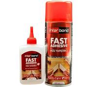 Interbond - Superadhesivo extra fuerte con activador CA adhesivo (100 g, 400 ml)