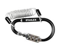 INTERBOSCH BV - Candado de combinación para cables, 900 mm de longitud, 2,5 mm de cuerda de acero, con código numérico personalizado, ideal para cerrar bicicletas, equipaje, mochilas, bolsos y cascos