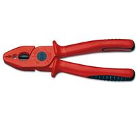 Intercable 11092 Unyx Isopiù Pinza Universal de 190 mm | Herramienta Manual de Acero para Cortar Cables de Cu/Al con Afilado Extra Largo, Alicate Multiusos Ergon3mico