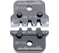 Intercable MPU UEFV28 0,1-1 mm² 2,8 mm Inserto de presión para conexiones planas no aisladas, mordazas de prensado, alicates de crimpado, mordazas de sujeción